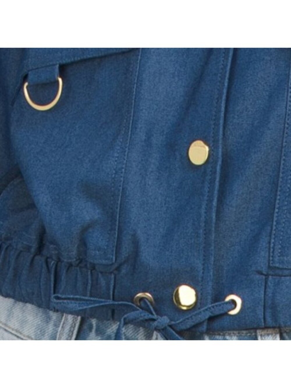 ELLEN TRACY Cropped Bomber Jacket - Picture 4 of 4